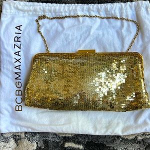 BCBG Max Arriza mini-sequin clutch